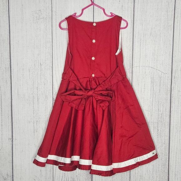 Well Dressed Wolf Red Holly Berry Midi Christmas Dress, size 6 - Picture 4 of 6